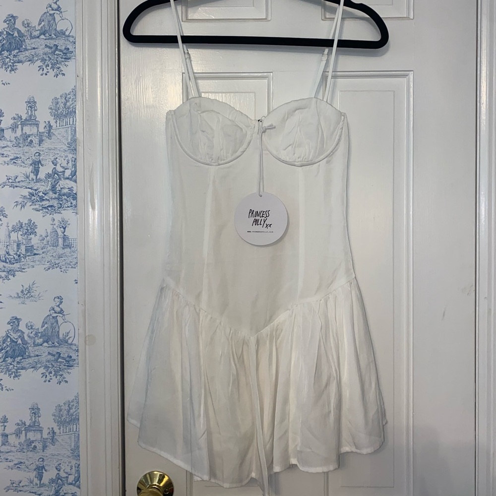 Princess Polly Camille Mini Dress White new with tags size XS (2)
